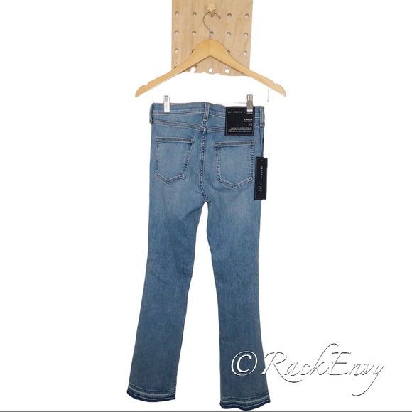 VERONICA BEARD CAROLYN 10” BABY CUT TUXEDO JEANS - Picture 7 of 8